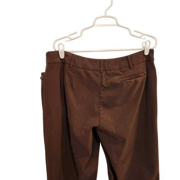 Lane Bryant Classic Mid Rise Tapered Ankle Trouser Dress Pants Brown Size 18 - Picture 5 of 10